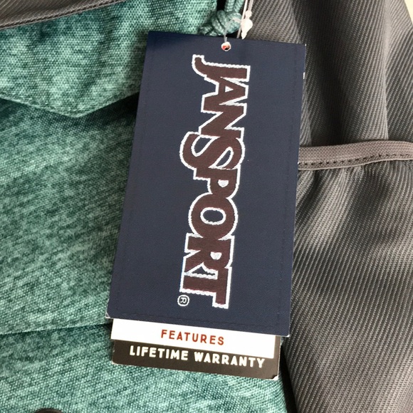 NWT JanSport Watchtower Teal Green Laptop Backpack - Picture 4 of 7